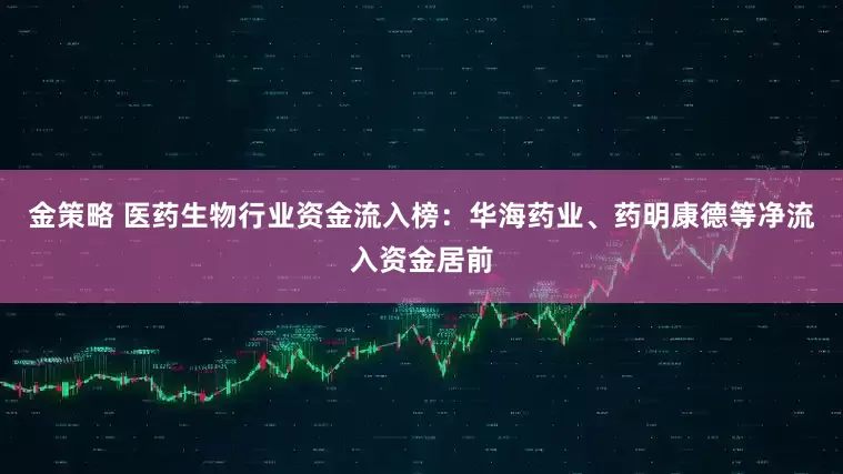金策略 医药生物行业资金流入榜：华海药业、药明康德等净流入资金居前
