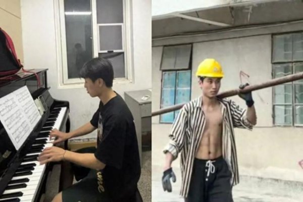 红牛策略 00后大学生拧螺丝送外卖，在工地抬钢筋练出腹肌，本人回应：想攒钱带爷爷奶奶进城游玩